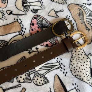 Elegant Black and Brown Leather Belts